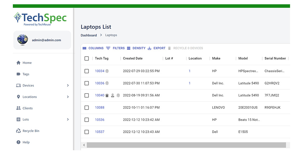 Online Inventory portal
